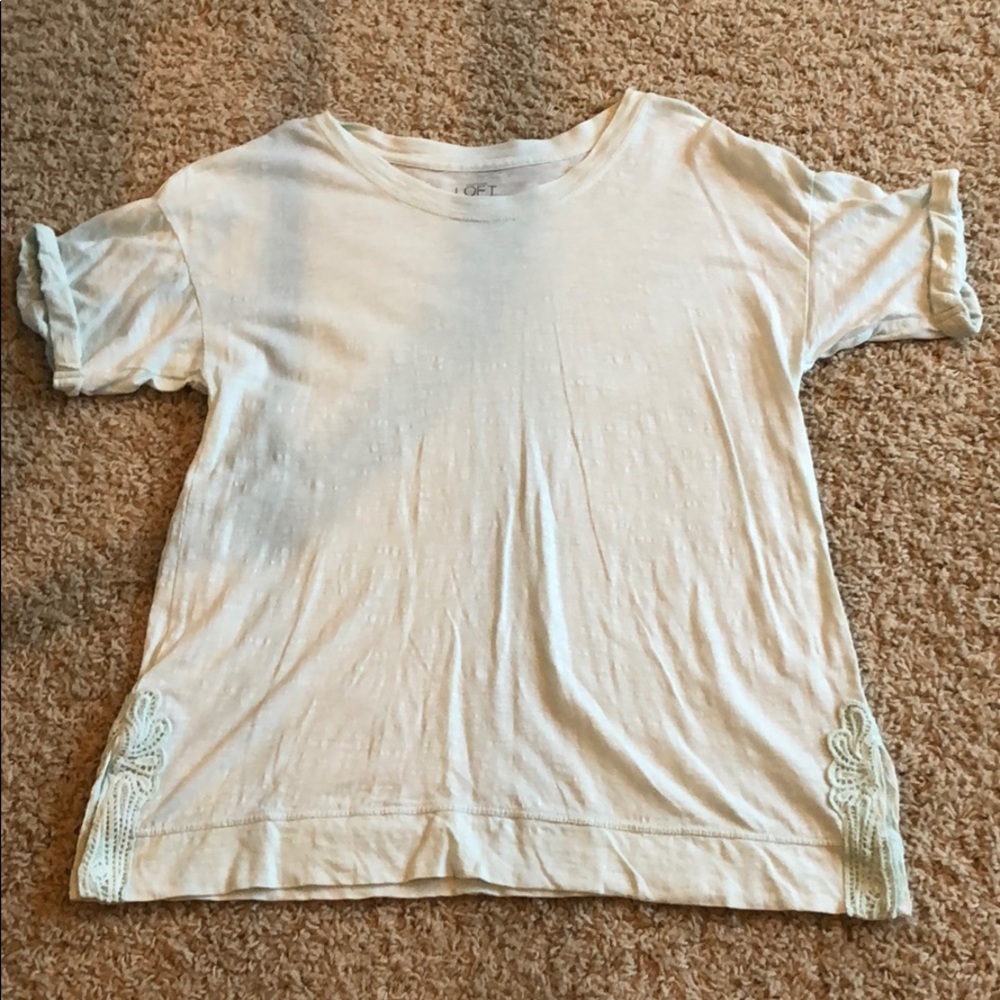 LOFT Mint Green Tee Size Small